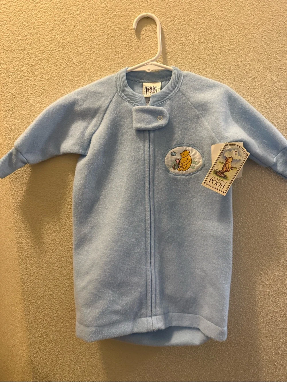 Disney Classic Pooh Light Blue Fleece Sleep Sack
